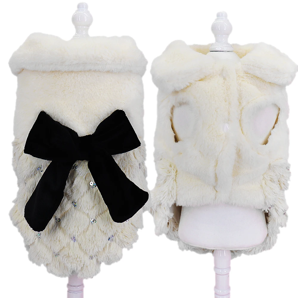 Зимняя одежда для собак утолщенная флисовая куртка кошек питомцев Теплая Одежда