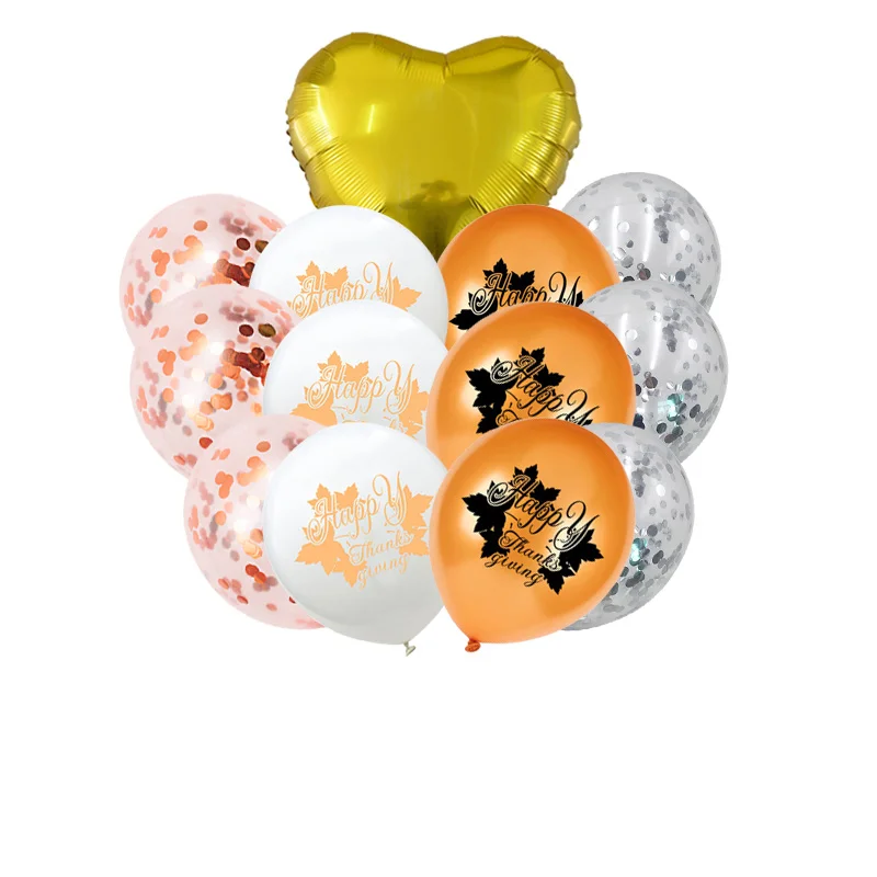 

Happy Thanksgiving Ballon Maple Leaf Latex Balloons Adults Birthday Decorations Helium Ball Wedding Anniversaire Party Supplies