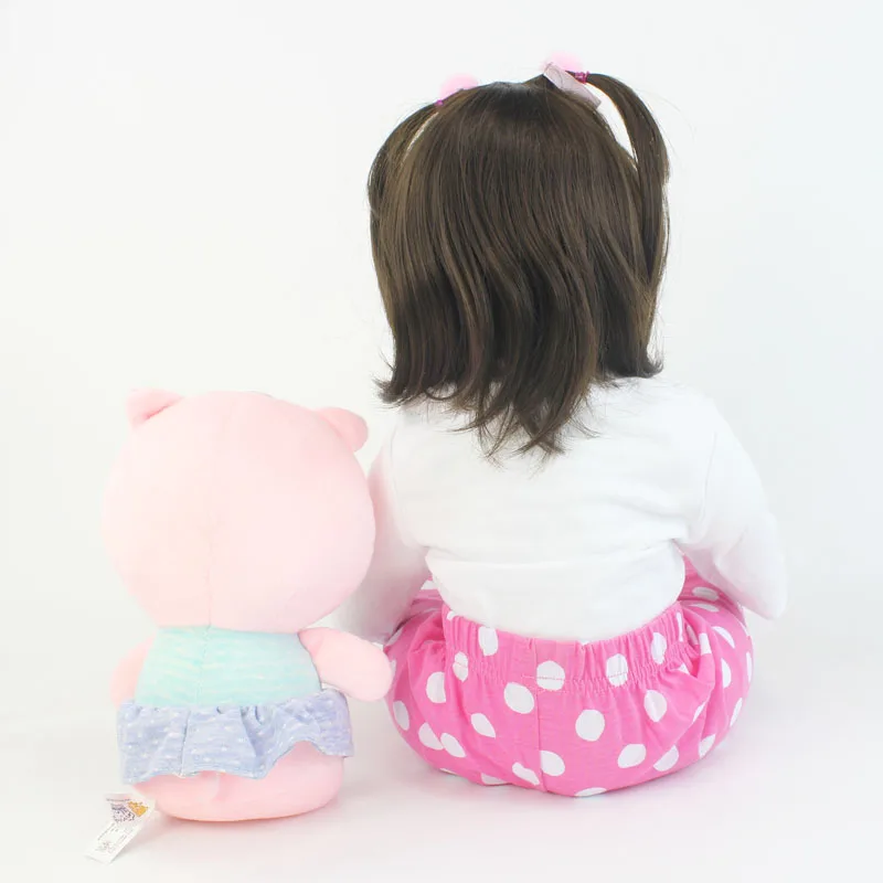 60 см большой Размеры Мягкий силиконовый винил Reborn Baby Doll принцессы малыша живой Bebe