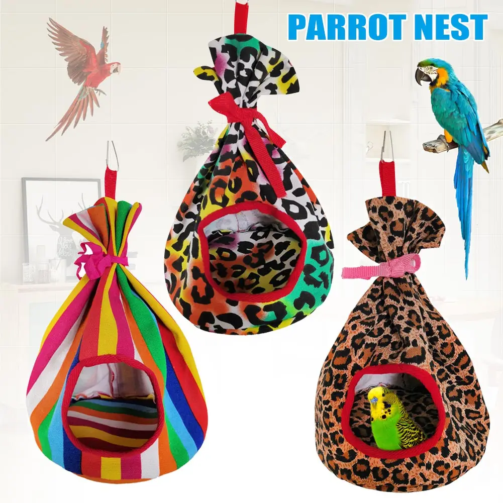 Круглая гнездо ветрозащитный попугай подвесной гамак для палатки зимнее теплое