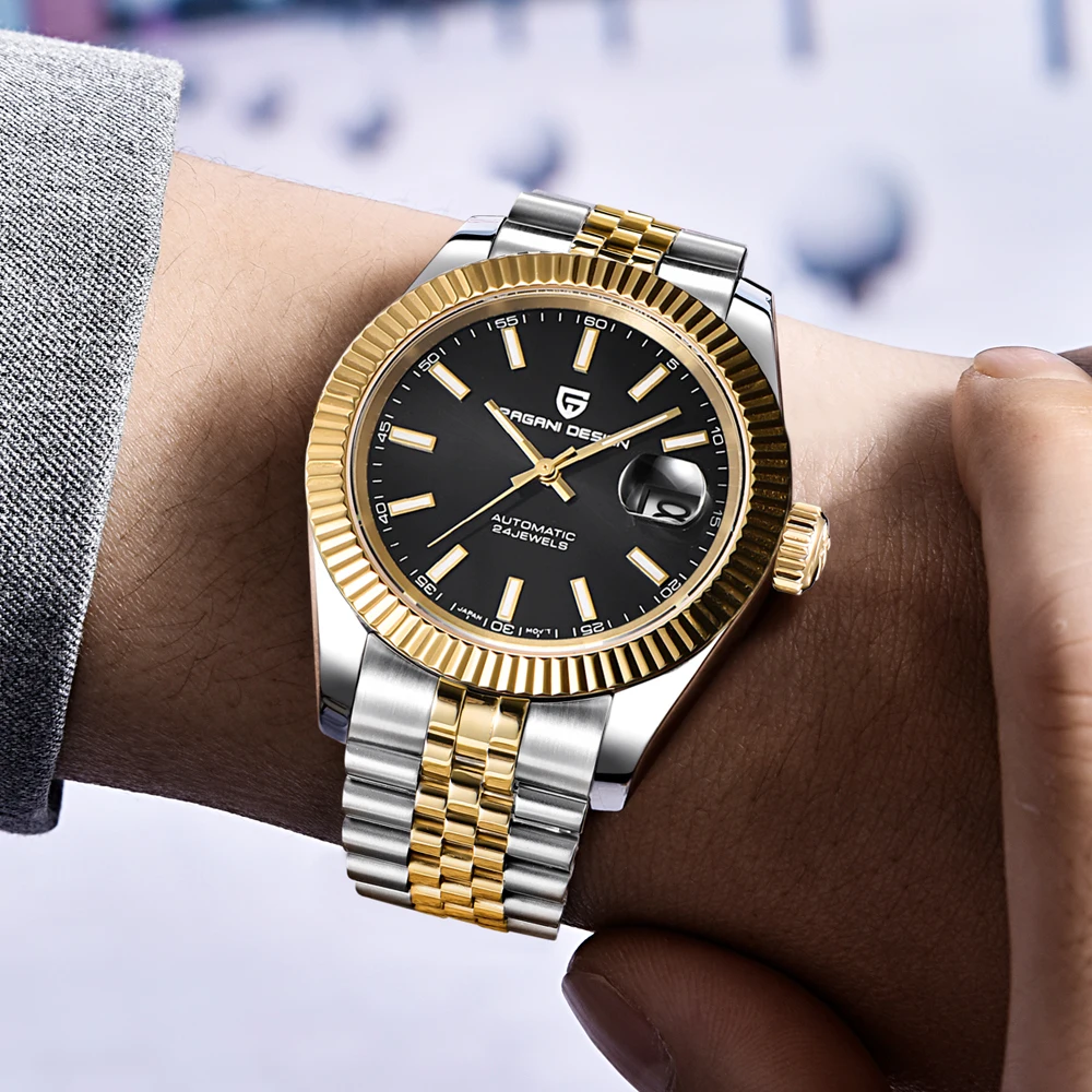 

PAGANI DESIGN Luxury Men Watch Stainless Steel Waterproof Mechanical Watch Fashion Sports Watch Men Automatic Watch relogio