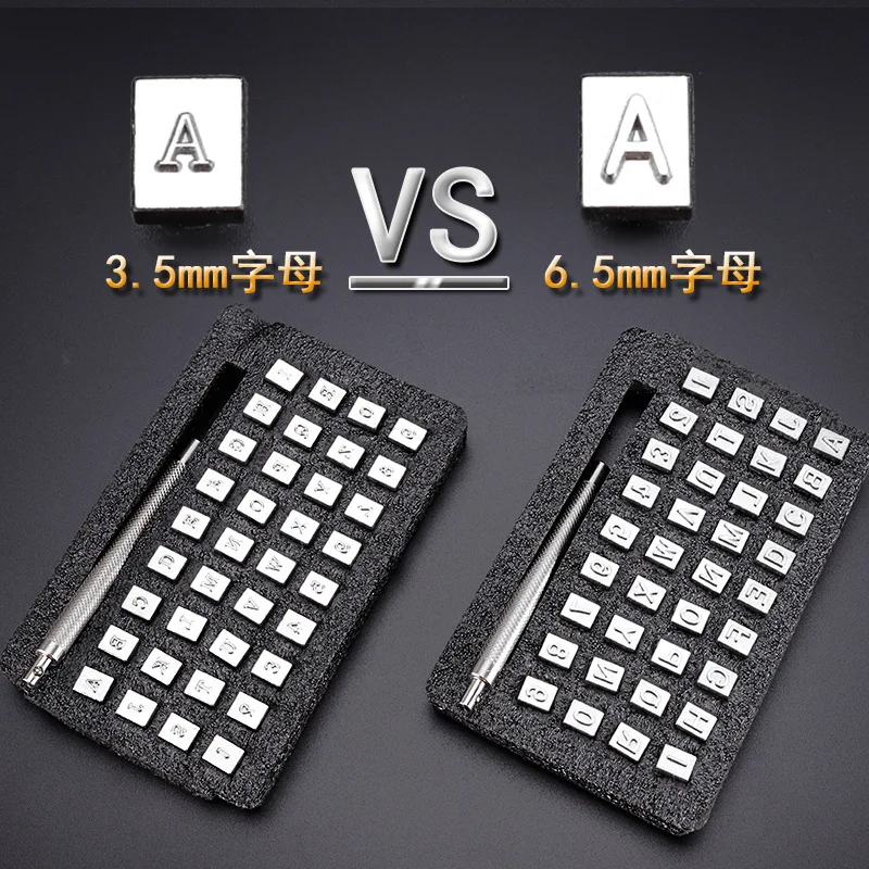 

leather tools for Alphabet and Digit seal Tool for leather DIY tool