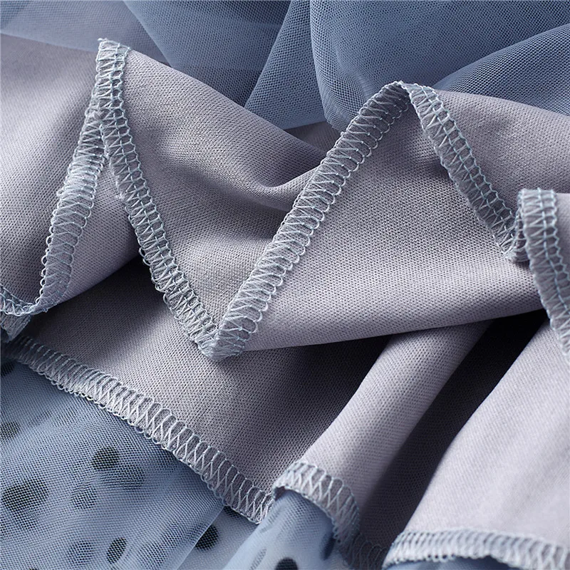 Летняя женская сетчатая юбка hirigin в горошек модель 2021 года модные женские