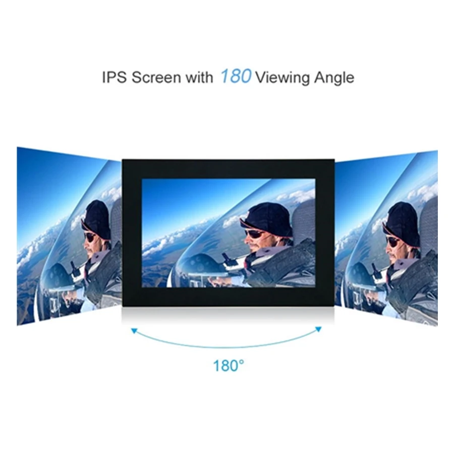 Hot Android system Smart Cloud Wifi digital Picture Frame 10 Inch with touch screen wood frames share moment freely | Электроника