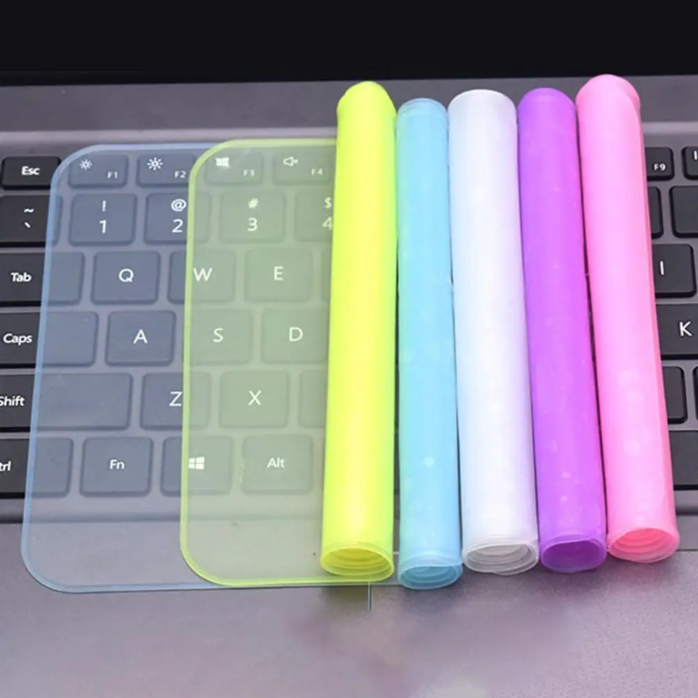 

10Pcs 12/14/15inch Multicolor Universele Notebook Toetsenbord Siliconen Beschermende Film Skin Cover Protector Voor
