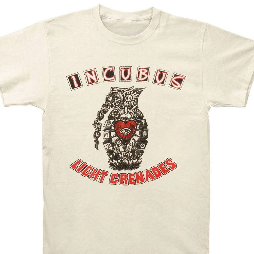 Новинка 2018 Футболка мужская футболка Incubus мужские & #039 S легкие гранаты 2008 Тур Slim Fit