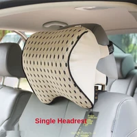 memory foam car head and neck support for driver passenger black beige gray car headrest pillow cover interior car accessories