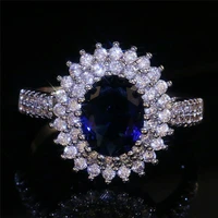 ring size 6 10 women oval cut blue jewelry alloysunshine wedding