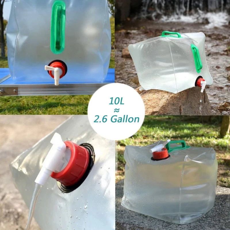 

10L Collapsible Water Container Emergency Water Storage Bag Outdoor Survival Kit