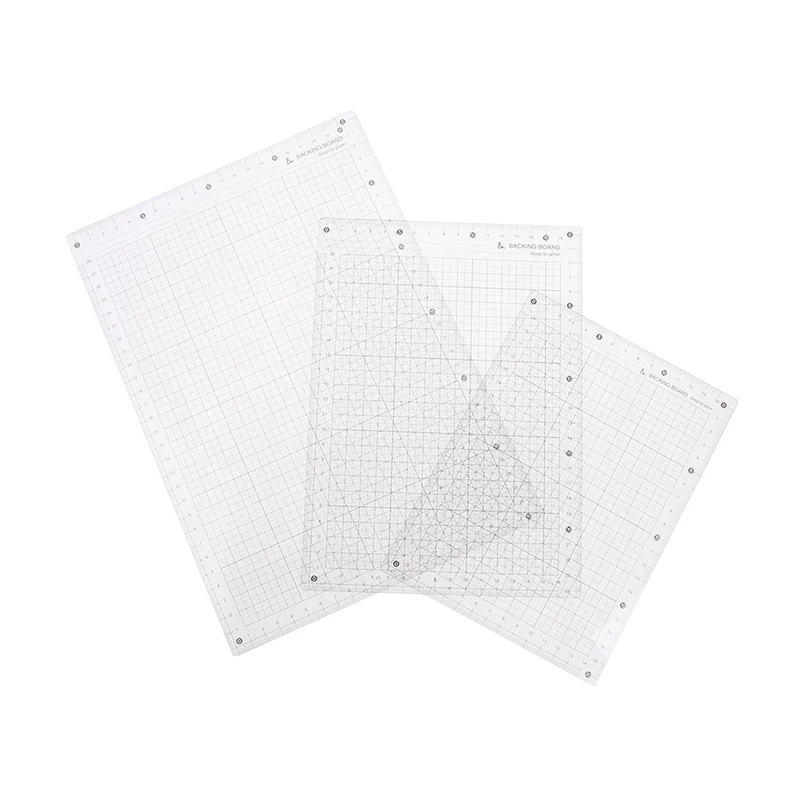 

A4 A5 B5 Students Writing Desk Pad PVC Grid Sewing Cutting Mats Drawing Clipboard Measuring Supplies Transparent Ruler Board