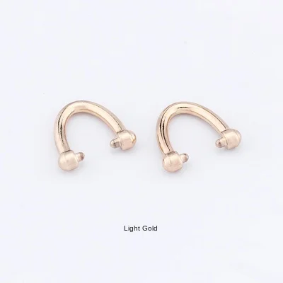 

Bag Repair Metal Ring Buckle Squeeze Type Women's Bag Fixed Side Clip Ring U-shaped Hook Repair Accessories