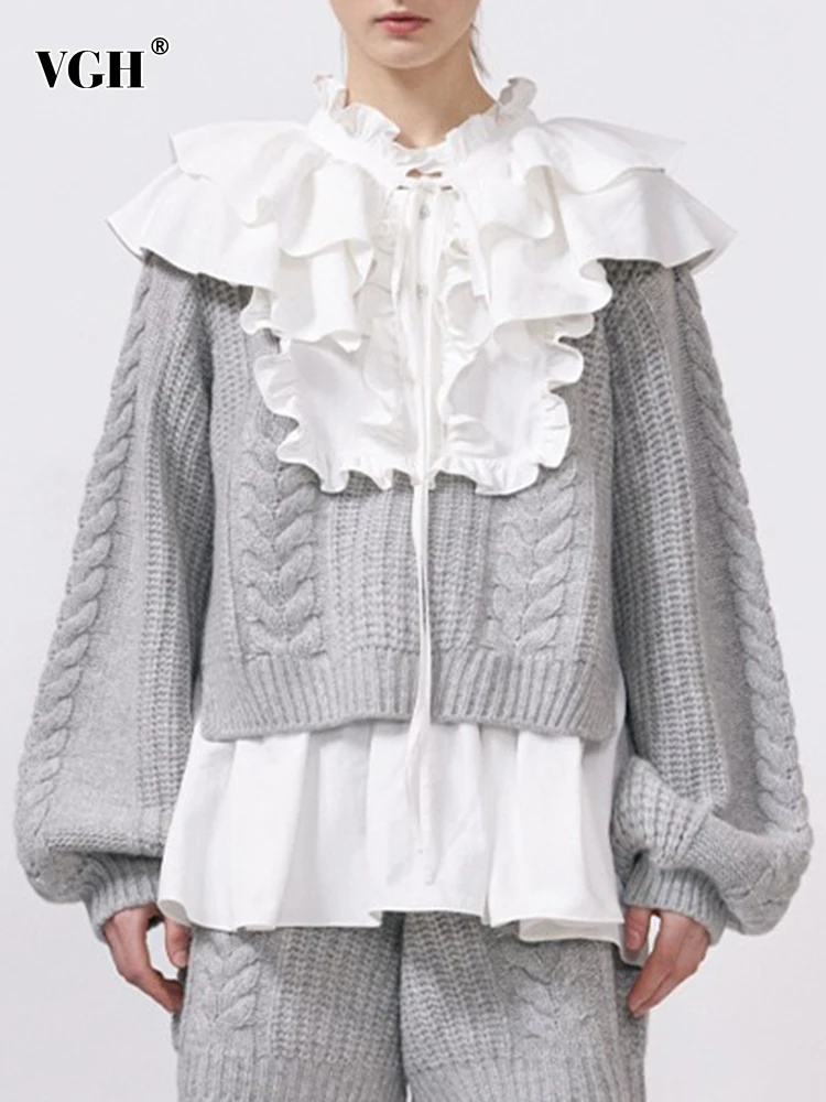 

Женский свитшот с воротником «Питер Пэн» и длинным рукавом