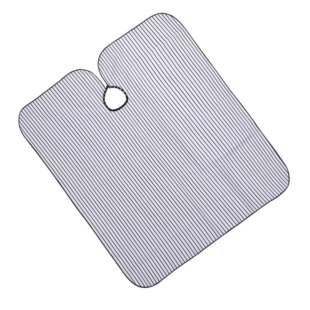 

1pc Hair Salon Cape Haircutting Cloth Snap Button Dye Shawl Stripe Clothes Protector Hairdressing Supply