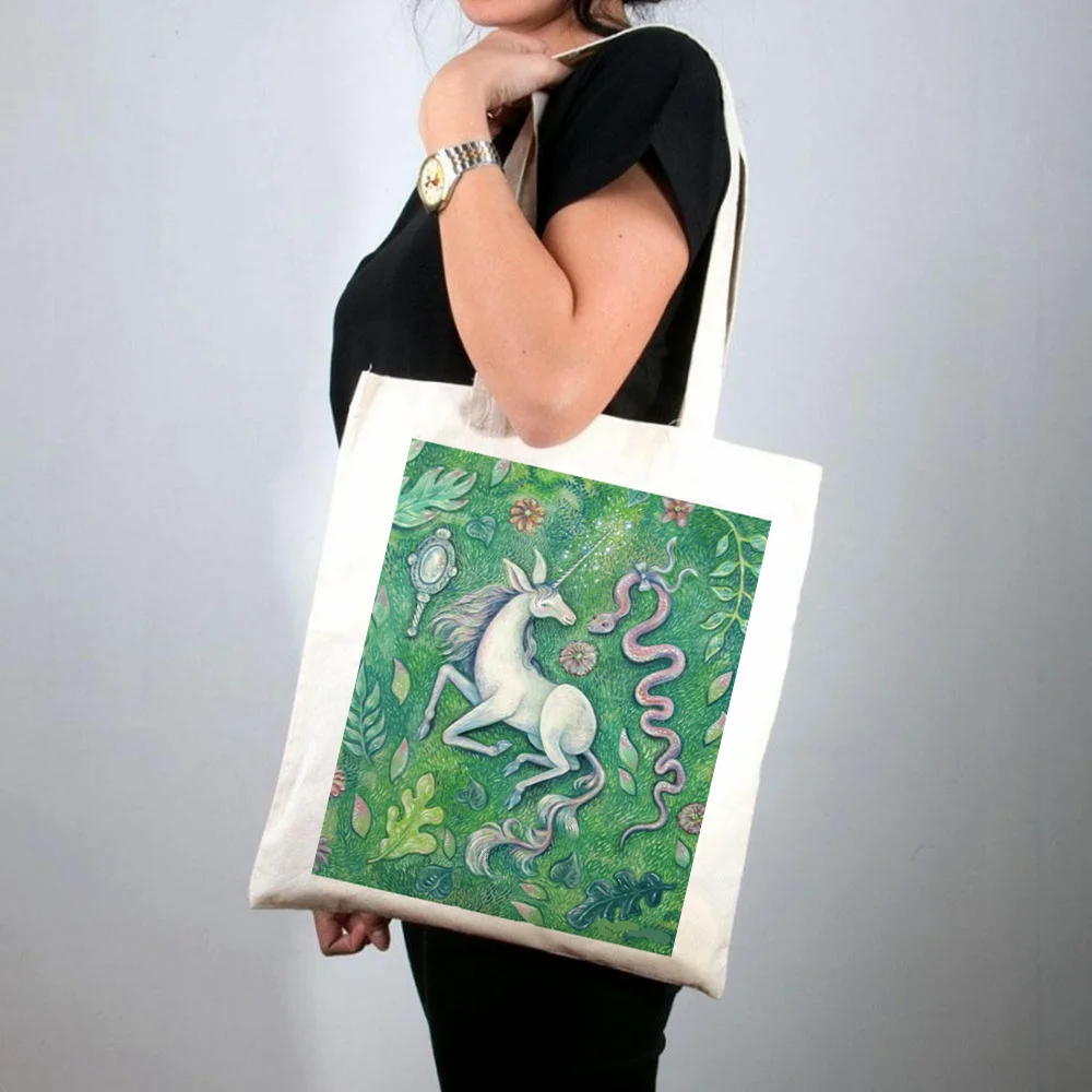 

2021 Shopper True Colors Within Printed Tote Bag women Harajuku shopper handbag girl Shoulder shopping bag Lady Canvas Bag