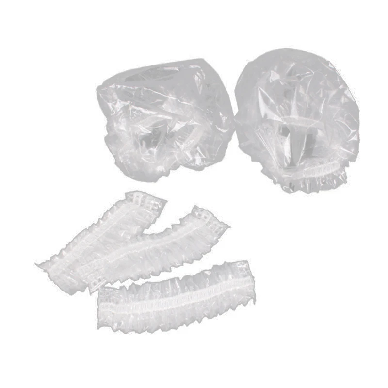 

500Pcs Disposable Waterproof Ear Cover Transparent Bath Shower Hair Salon Earmuffs Hair Coloring Ear Protector Cover Cap
