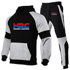 Новинка 2021, мужская повседневная спортивная рубашка HRC Honda Racing с капюшоном для бега, свитшот, спортивный костюм, Удобный Популярный спортивный костюм