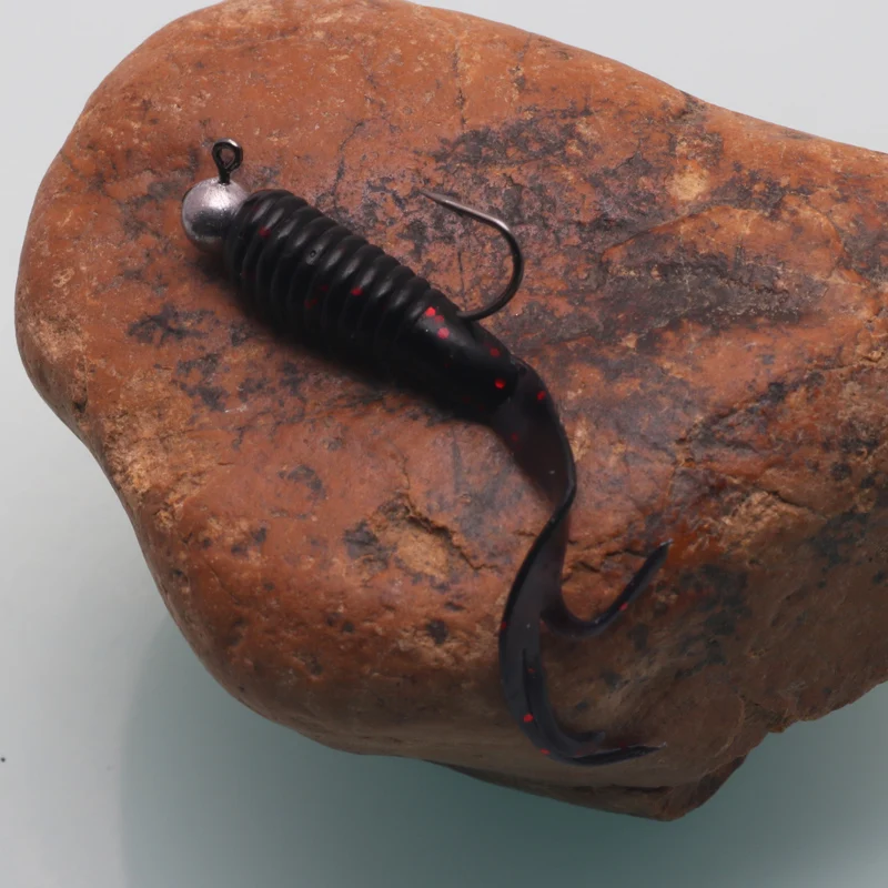 1/5 шт./лот Мягкая приманка с хвостом эльфа трезубцами 4 см 0 7 г Искусственные