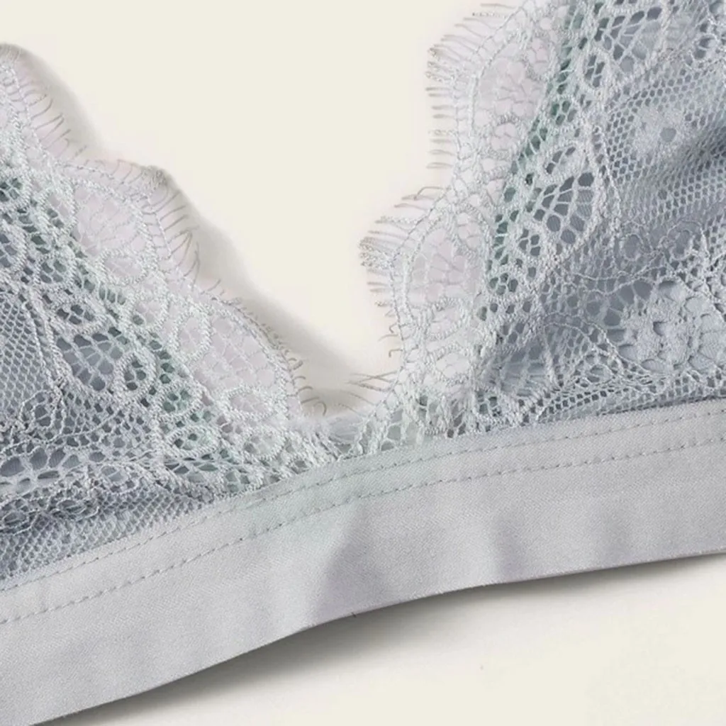 Женский кружевной бюстгальтер без косточек с V образным вырезом|Спортивный