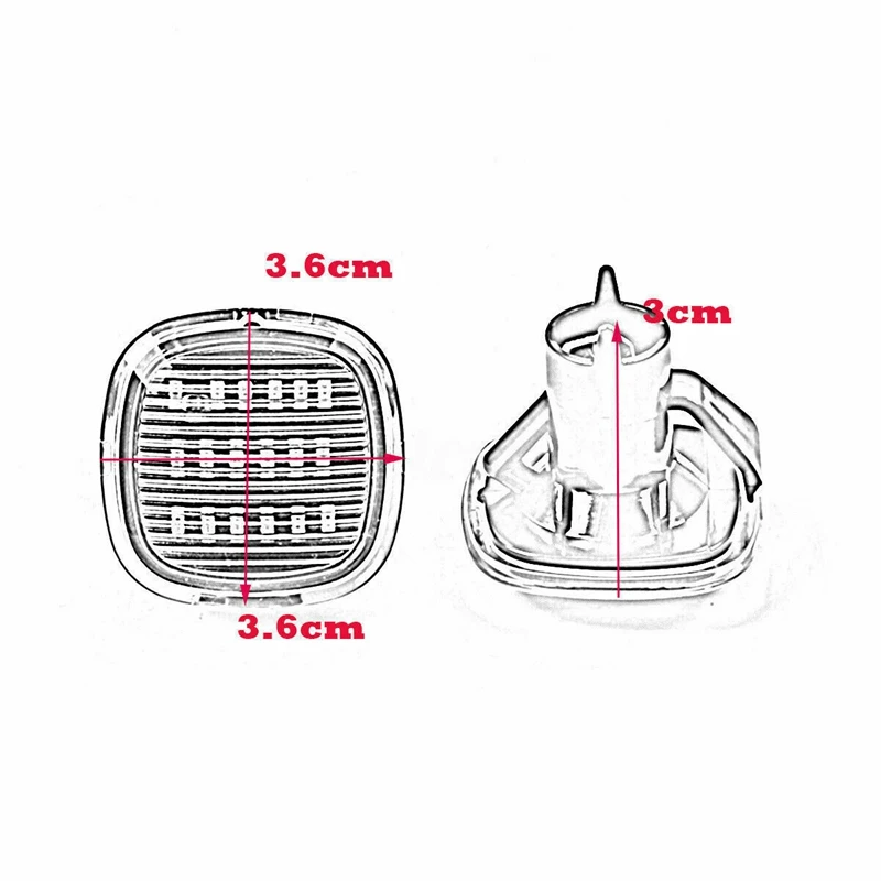 2 шт. светодиодный автомобильный боковой повторитель индикатор светильник