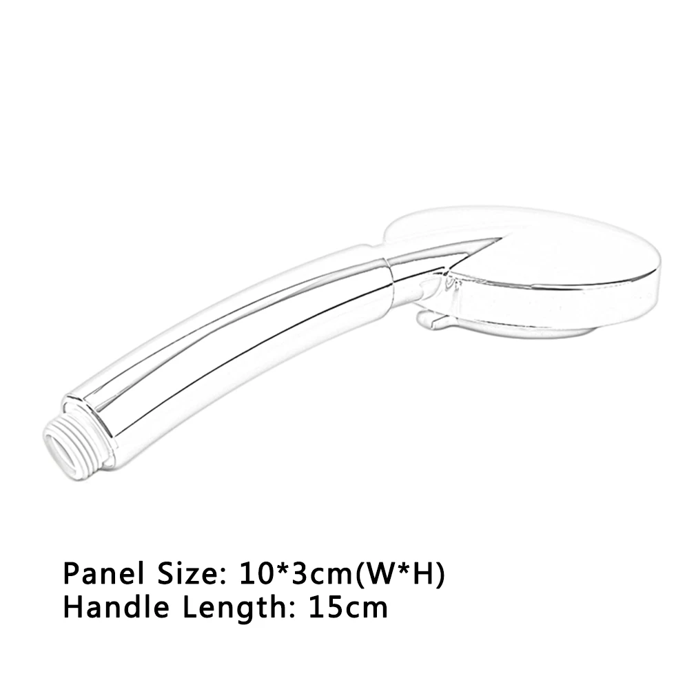 

2017 Hot Sale Universal Durable Stylish Silver Handheld Water-Saving Pressure Rain Shower Head Bathroom SPA Easy to Install
