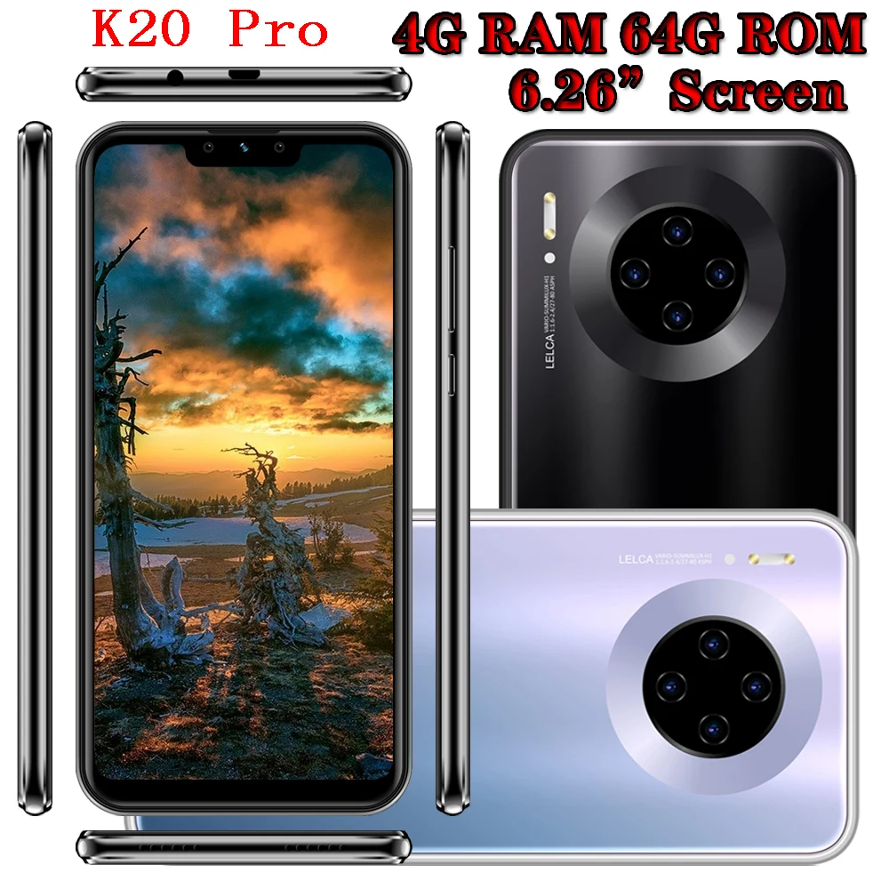 K20 Pro смартфоны четырехъядерный процессор 4G RAM 64G ROM 13 Мп android Мобильные телефоны