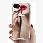 Роскошный противоударный зеркальный чехол для телефона iPhone 13mini 11 12 Pro MAX XS Max XR 6 6S 7 8 Plus SE2020, силиконовый чехол из ТПУ, задняя крышка