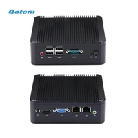 qotom mini pc core i3 i5 processor onboard dual lan dual display ports rs 232 portable pos terminal vesa bracket x86