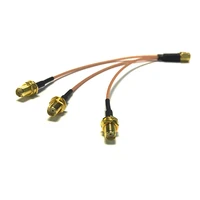 sma male to 3x sma female 1 in 3 splitter pigtail cable rg178 15cm long for wireless modem new