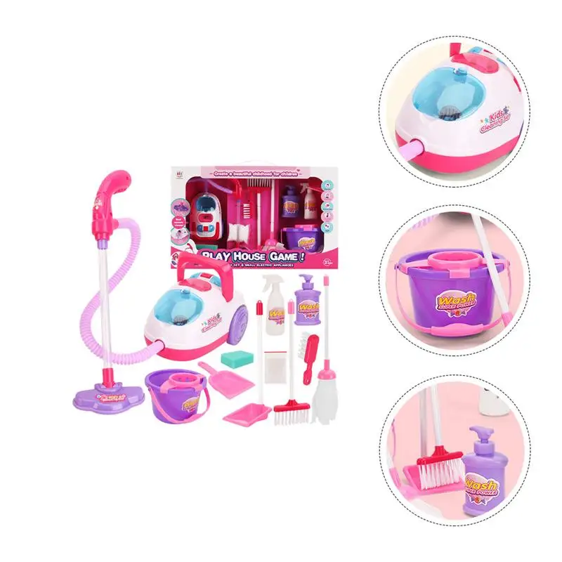 

1 Set Interesting Durable Practical Multipurpose Smooth Vacuum Cleaner Toys Kids Vacuum Cleaner Toys
