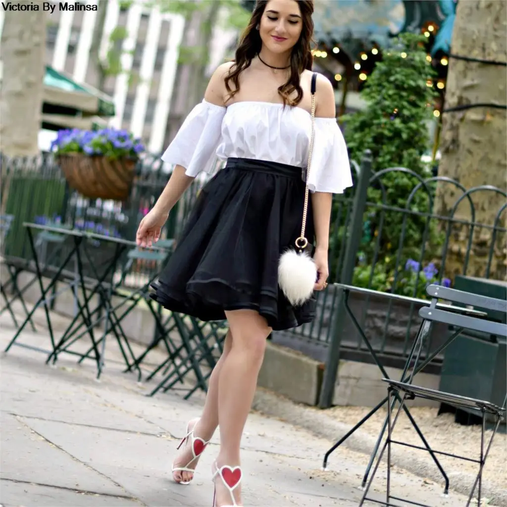 Женская летняя Тюлевая юбка черная сетчатая плиссированная секретная мини