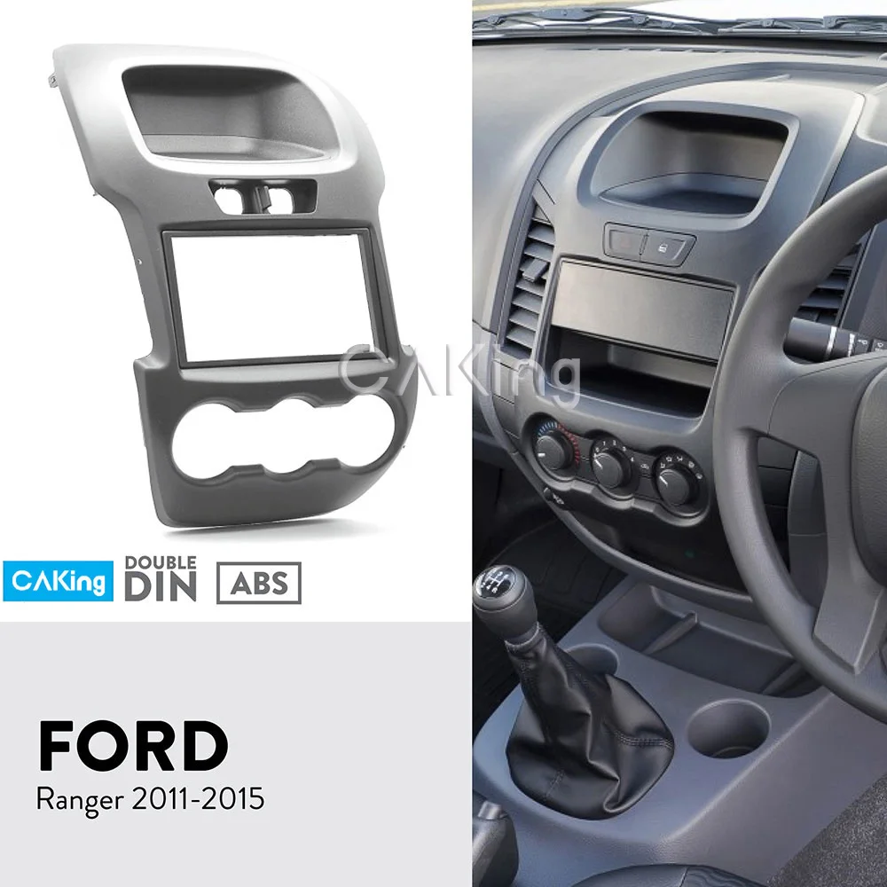 Двойная Din Автомобильная радиопанель Fascia Для FORD Ranger 2011 2015 комплект для установки