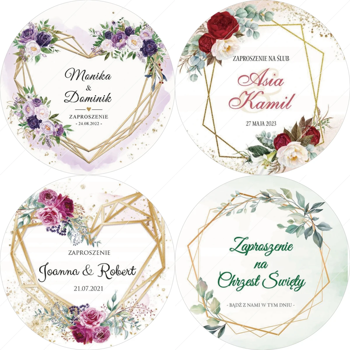 

Personalized, Custom Wedding Stickers, Invitations, Candy Favors Gift Boxes Labels, Birthday, Logo, Photo, 100 Pieces