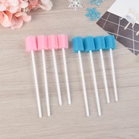 100pcs cleaning mouth swabs foam sputum sponge stick for oral medical use oral care disposable oral care sponge swab tooth