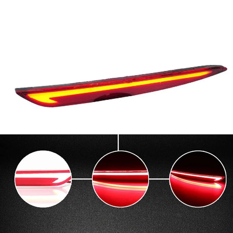 Fluid Style LED Bumper Reflector Tail Lights for Ford Fusion Mondeo 2013+ Brake Turn Signal Red | Автомобили и мотоциклы