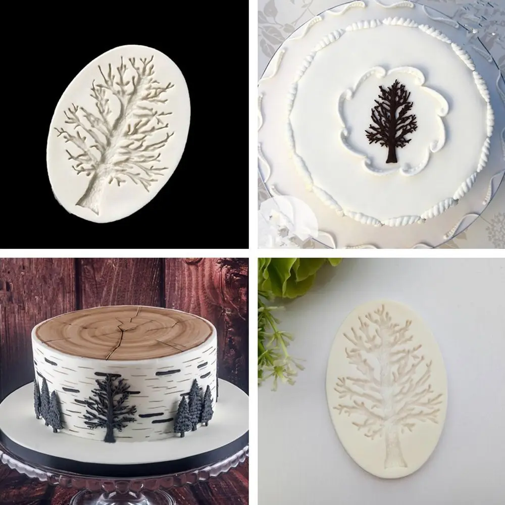 DIY формы для торта дерева легко моются антипригарные сахарное ремесло