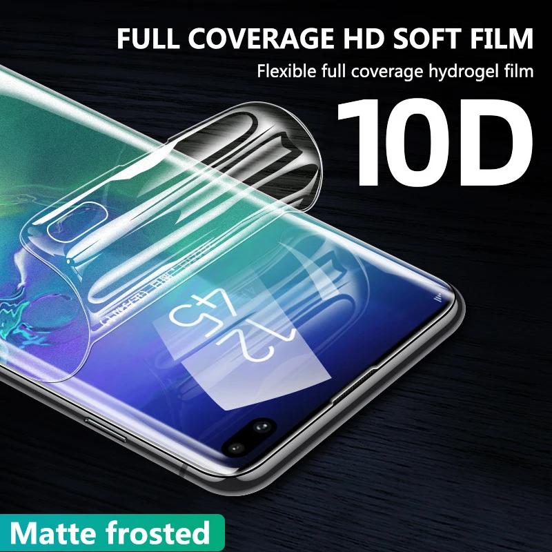YISHANGOU 10D изогнутая полное покрытие мягкая Гидрогелевая пленка для samsung Note 10 Plus S10 S10e S9 Plus S8 Plus Note 8 мягкая пленка не стекло