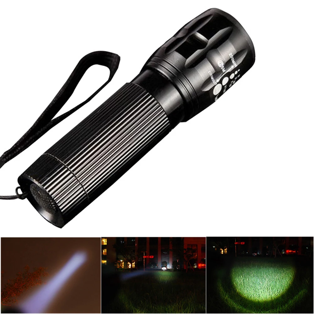 Светодиодный фонарик миниатюфонарь ный водонепроницаемый тактический военный с