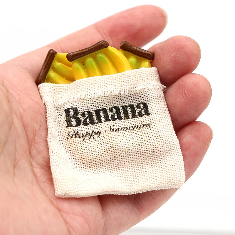 Модель еды 3D фотокофемашина томатный краб хлеб банан магниты на холодильник