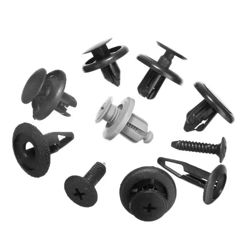 Набор пластиковых заклепок 100 шт комплект для кузова автомобиля бампера крыла