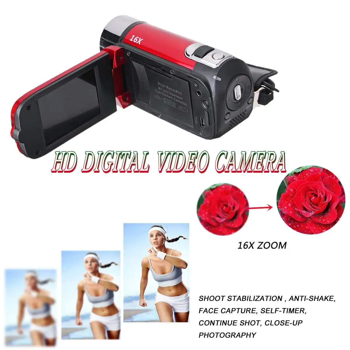1080P HD Цифровая камера портативная Videocamcoder Videocam DV для домашнего использования дорожная видеокамера вращающийся на 270 градусов экран