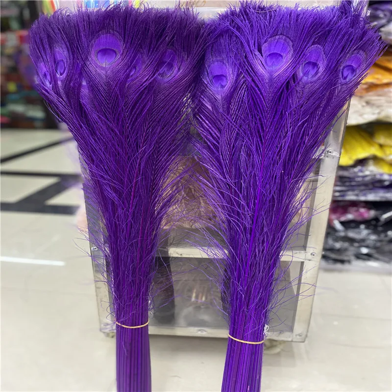 

Оптовая продажа 50-100 шт./лот натуральные пурпурные Перья павлина для рукоделия 70-80 см/28-32 дюйма свадебное рождественское перо
