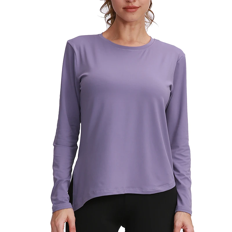 

Свободная быстросохнущая футболка для тренажерного зала, йоги, тренировок, походов, скалолазания, бега, женские футболки для фитнеса и спор...