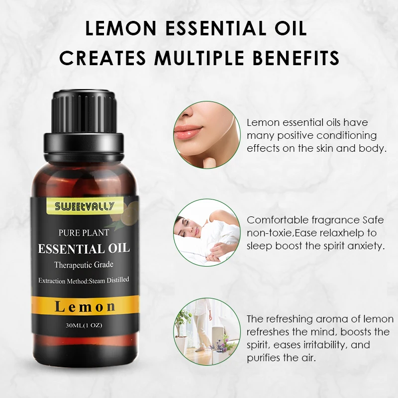 1 шт. 30 мл Натуральное эфирное масло диффузор ароматерапия лимон ромашка апельсин