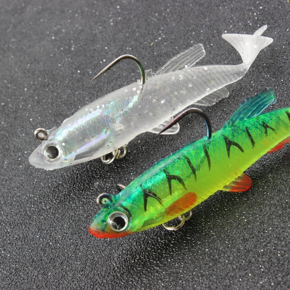 2 шт. 8 5 см 12g мягкие приманки джиг приманка для рыбалки со свинцом с одной главной