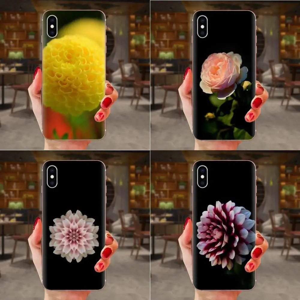 Dahlia Pinnata Cav цветок ТПУ с милыми для htc Desire 530 626 628 630 816 820 830 один A9 M7 M8 M9 M10 E9 U11 U12 жизнь