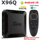 Android 10,0 смарт-ТВ коробка X96Q Allwinner H313 4 ядра 2G 16B 4K Youtube Декодер каналов кабельного телевидения Поддержка голос Управление H.265 Media Player