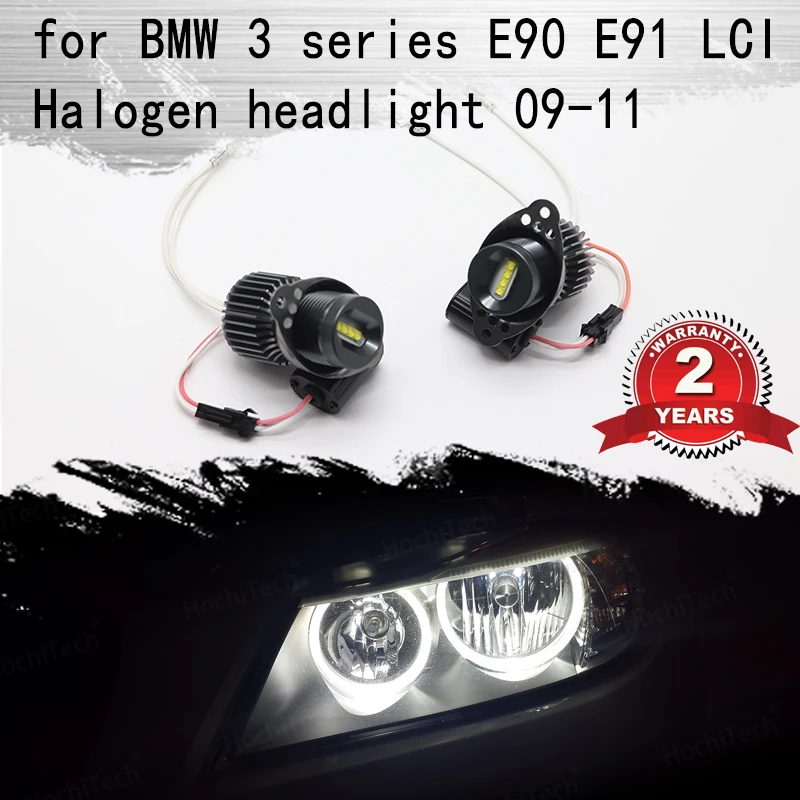 

DRL High Brightness 160W/pair 6000K White color Angel Eyes Bulbs LED Marker Light for BMW 3 series E90 E91 LCI Halogen 09-11