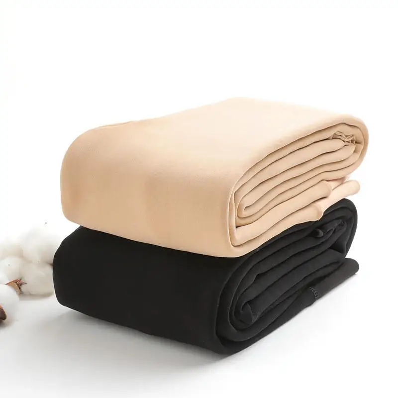 

Осенне-зимние теплые леггинсы FAKUNTN, бархатные леггинсы с высокой талией, женские брюки, однотонные уличные плотные леггинсы, Женские одното...