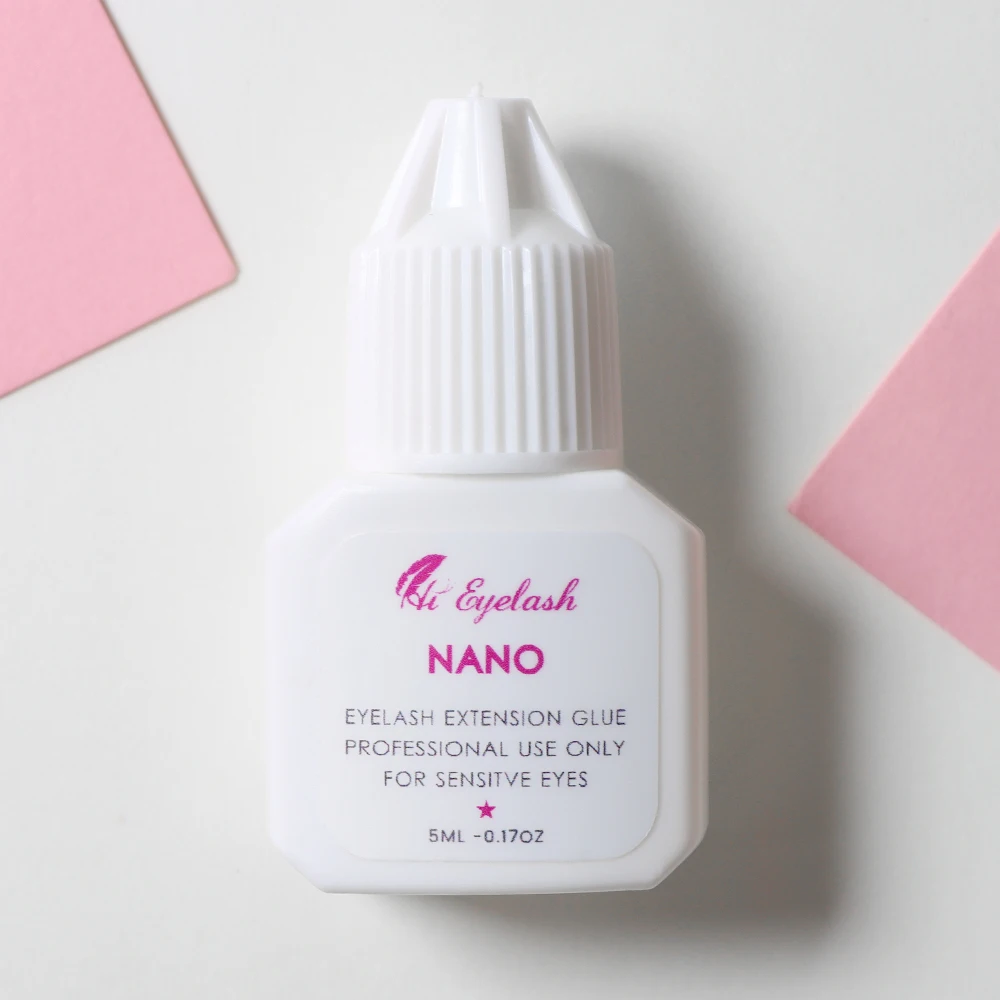 

2 Second Eyelash Extension Glue Black Strong Adhesive For Professional Sensitive Lashes Glue Latex Free Lasting 6-8 Weeks 5ml