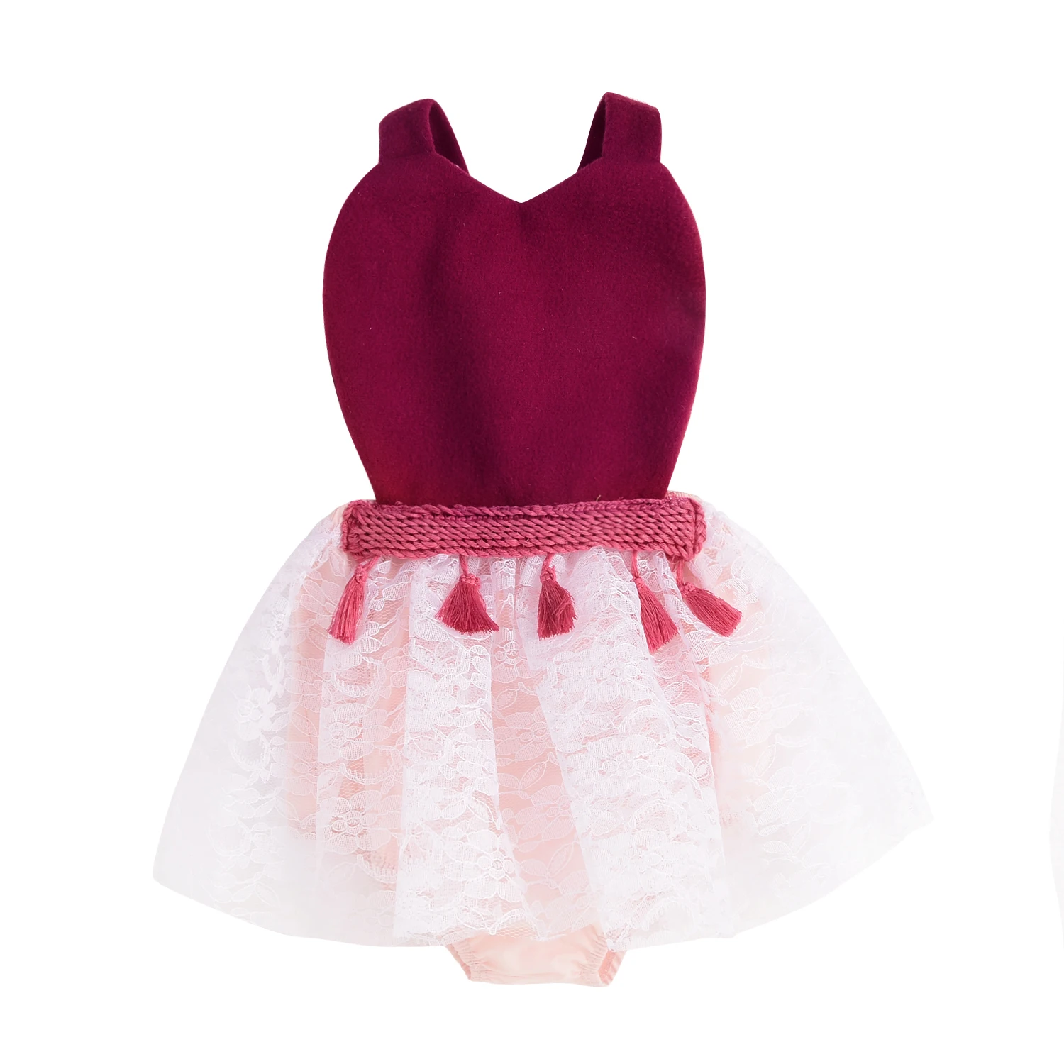 

US Newborn Kids Baby Girls Tutu Lace Patchwork Romper Dress Backless Jumpsuit Clothes Outfit Sets